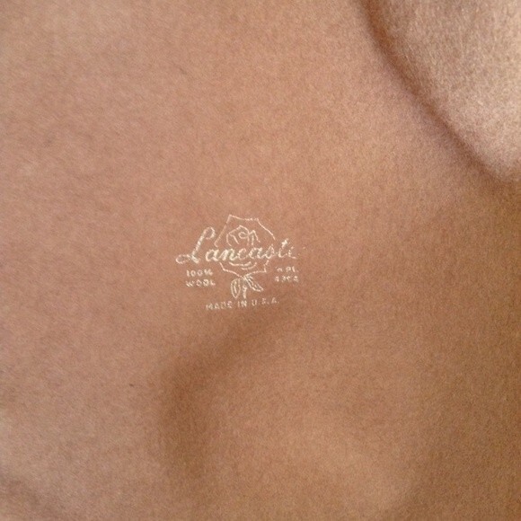 LANCASTER Vintage 100% Wool Tan Camel Cream Hat Ribbon Made in USA OSFM - Picture 4 of 6